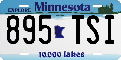 MN license plate 895TSI
