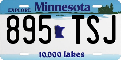 MN license plate 895TSJ