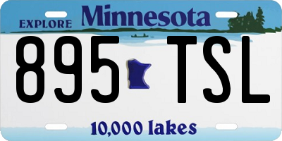 MN license plate 895TSL