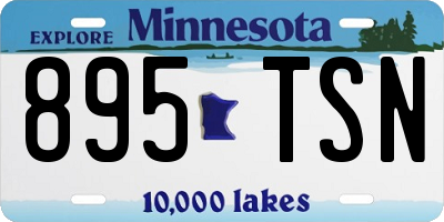 MN license plate 895TSN