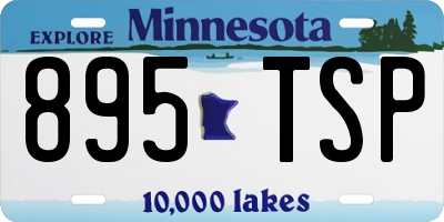 MN license plate 895TSP