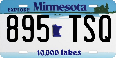 MN license plate 895TSQ