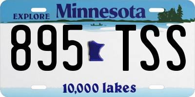 MN license plate 895TSS