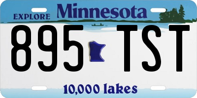 MN license plate 895TST