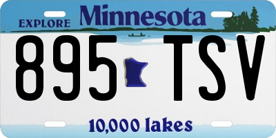 MN license plate 895TSV