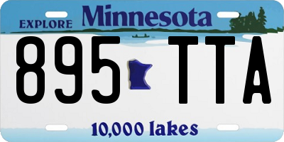 MN license plate 895TTA