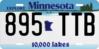 MN license plate 895TTB