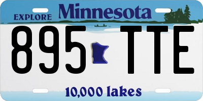 MN license plate 895TTE