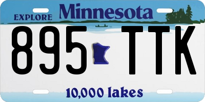 MN license plate 895TTK