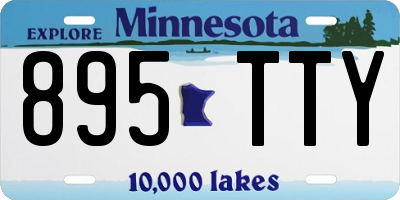 MN license plate 895TTY