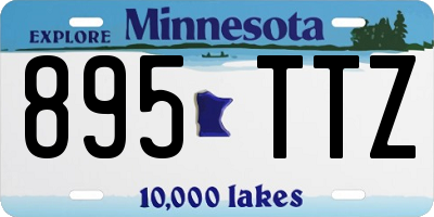 MN license plate 895TTZ