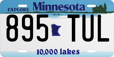 MN license plate 895TUL