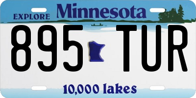 MN license plate 895TUR