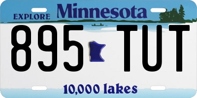 MN license plate 895TUT