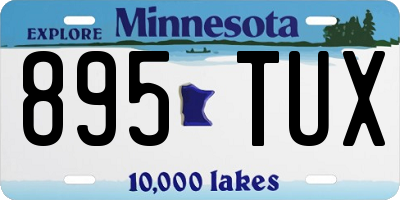 MN license plate 895TUX