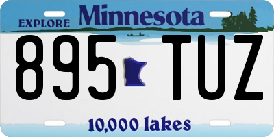 MN license plate 895TUZ