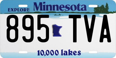 MN license plate 895TVA