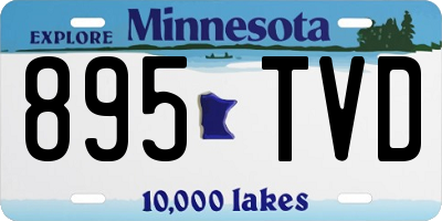 MN license plate 895TVD