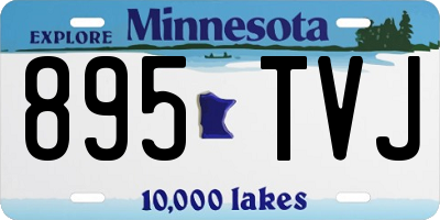 MN license plate 895TVJ