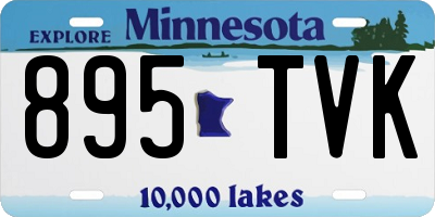 MN license plate 895TVK