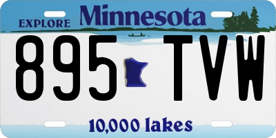 MN license plate 895TVW