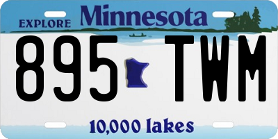 MN license plate 895TWM
