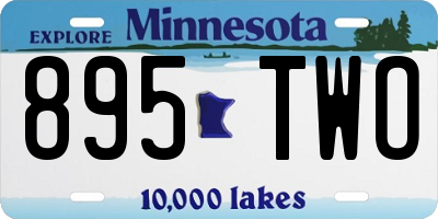 MN license plate 895TWO