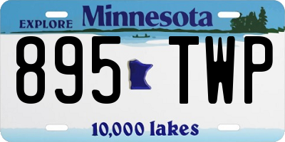 MN license plate 895TWP