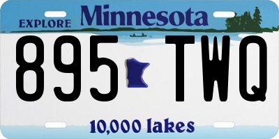 MN license plate 895TWQ