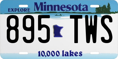 MN license plate 895TWS