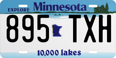 MN license plate 895TXH