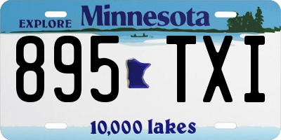 MN license plate 895TXI