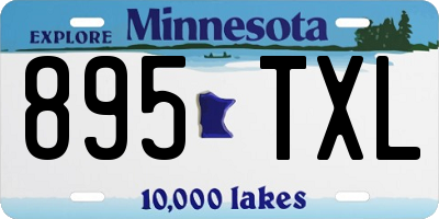 MN license plate 895TXL