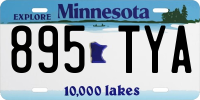 MN license plate 895TYA