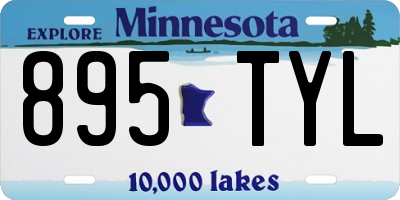 MN license plate 895TYL