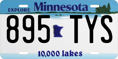 MN license plate 895TYS