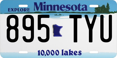 MN license plate 895TYU