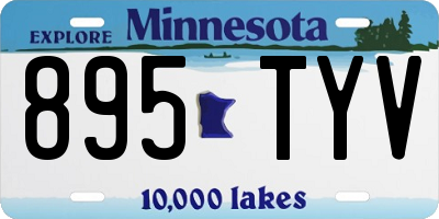 MN license plate 895TYV