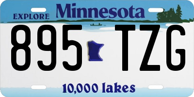 MN license plate 895TZG