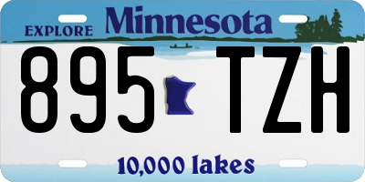 MN license plate 895TZH