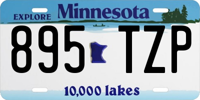 MN license plate 895TZP