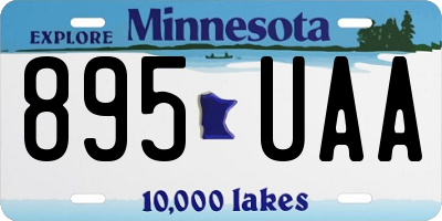 MN license plate 895UAA
