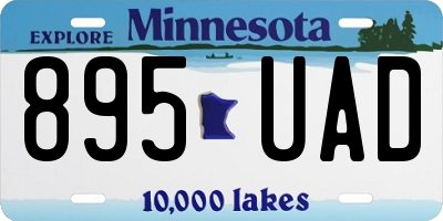 MN license plate 895UAD