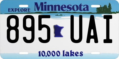 MN license plate 895UAI