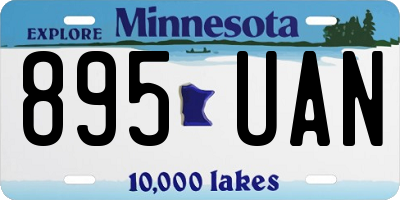 MN license plate 895UAN