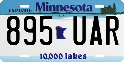 MN license plate 895UAR