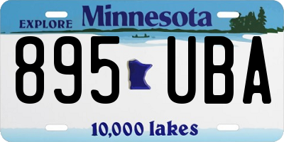 MN license plate 895UBA