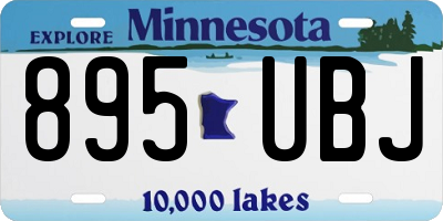 MN license plate 895UBJ