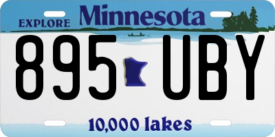 MN license plate 895UBY