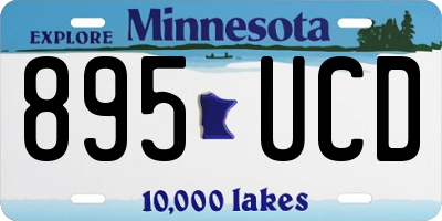 MN license plate 895UCD